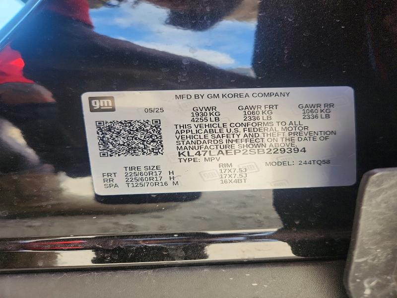 Aukcja sprzedaży 2025 Buick Envista, vin: KL47LAEP2SB229394, numer aukcji: 49978106