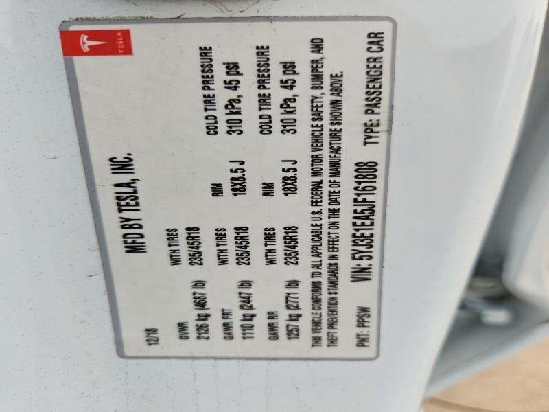 Auction sale of the 2018 Tesla Model 3, vin: 5YJ3E1EA5JF161808, lot number: 48793256