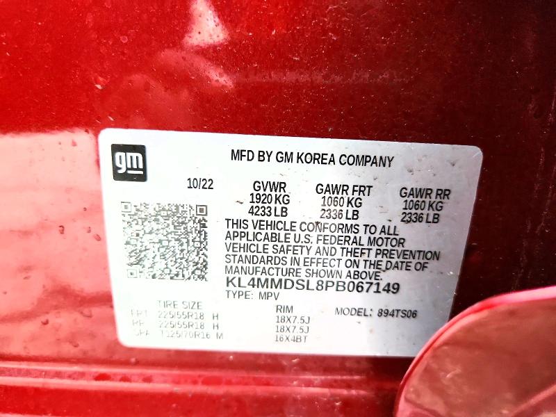 48156546 :رقم المزاد ، KL4MMDSL8PB067149 vin ، 2023 Buick Encore Gx مزاد بيع