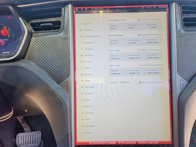 48959756 :رقم المزاد ، 5YJXCDE23JF103889 vin ، 2018 Tesla Model X مزاد بيع