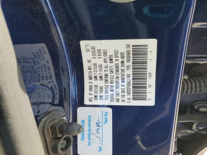 Aukcja sprzedaży 2016 Honda Accord, vin: 1HGCR2F58GA031469, numer aukcji: 51098566