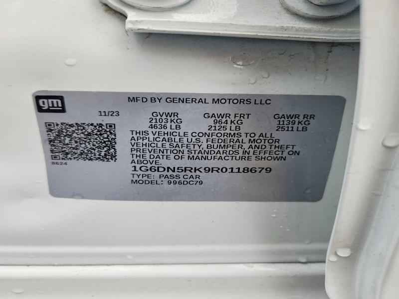 51844246 :رقم المزاد ، 1G6DN5RK9R0118679 vin ، 2024 Cadillac Ct5 مزاد بيع