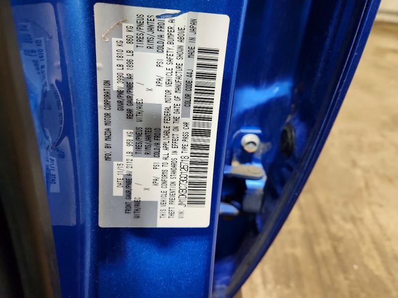 Aukcja sprzedaży 2016 Mazda Cx-3, vin: JM1DKBC73G0126718, numer aukcji: 49273726