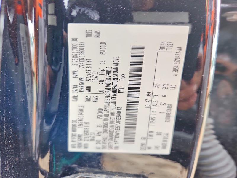 Aukcja sprzedaży 2018 Ford F150, vin: 1FTEW1E57JFE64013, numer aukcji: 51274666