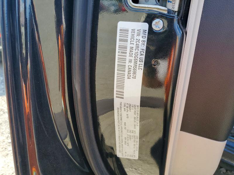 49501686 :رقم المزاد ، 2C4RC1DG6MR569670 vin ، 2021 Chrysler Voyager مزاد بيع