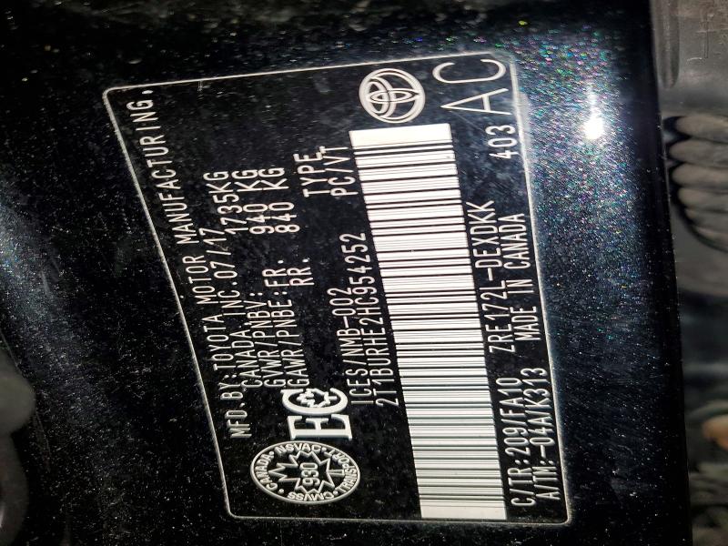 2017 Toyota Corolla მანქანა იყიდება აუქციონზე, vin: 2T1BURHE2HC954252, აუქციონის ნომერი: 48679066