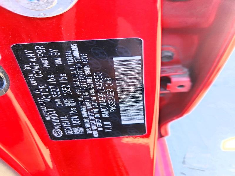 50489046 :رقم المزاد ، KMHCT4AE9FU848350 vin ، 2015 Hyundai Accent مزاد بيع