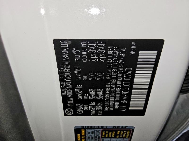 Aukcja sprzedaży 2026 Hyundai Santa Fe, vin: 5NMP2DGL0TH177670, numer aukcji: 50976296