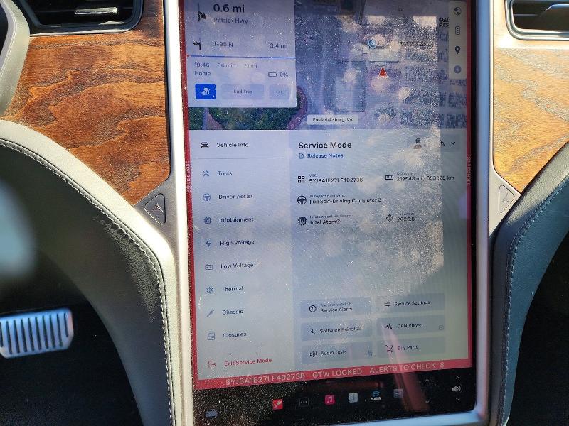 Продаж на аукціоні авто 2020 Tesla Model S, vin: 5YJSA1E27LF402738, номер лоту: 48015026