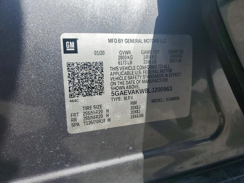 Aukcja sprzedaży 2020 Buick Enclave, vin: 5GAEVAKW8LJ200963, numer aukcji: 51006706