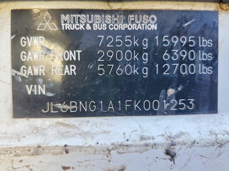 Aukcja sprzedaży 2015 Mitsubishi Fe, vin: JL6BNG1A1FK001253, numer aukcji: 50062046