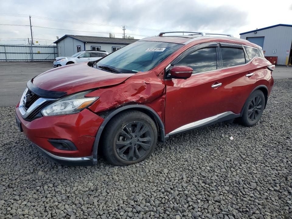 51318196 :رقم المزاد ، 5N1AZ2MH1FN278452 vin ، 2015 Nissan Murano مزاد بيع