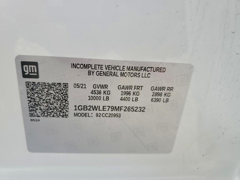 Aukcja sprzedaży 2021 Chevrolet Silverado, vin: 1GB2WLE79MF265232, numer aukcji: 50551346