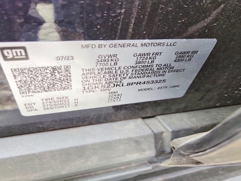 Aukcja sprzedaży 2023 Gmc Yukon Xl, vin: 1GKS2JKL8PR453325, numer aukcji: 49717126
