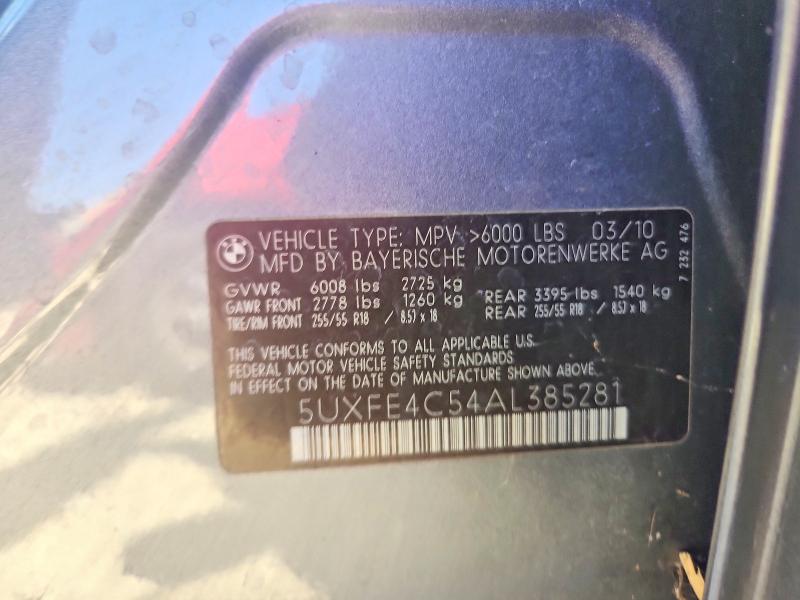 Продажа на аукционе авто 2010 Bmw X5, vin: 5UXFE4C54AL385281, номер лота: 51205746