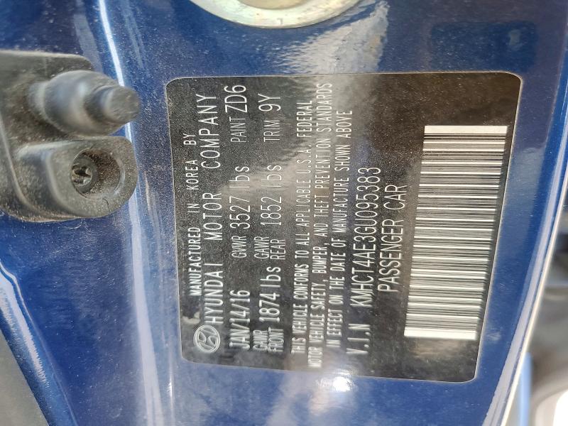 Продаж на аукціоні авто 2016 Hyundai Accent, vin: KMHCT4AE3GU095383, номер лоту: 50436406