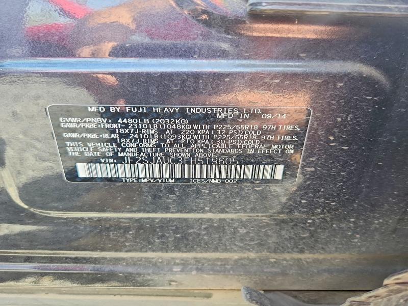 Продаж на аукціоні авто 2015 Subaru Forester, vin: JF2SJAUC3FH519605, номер лоту: 49952696