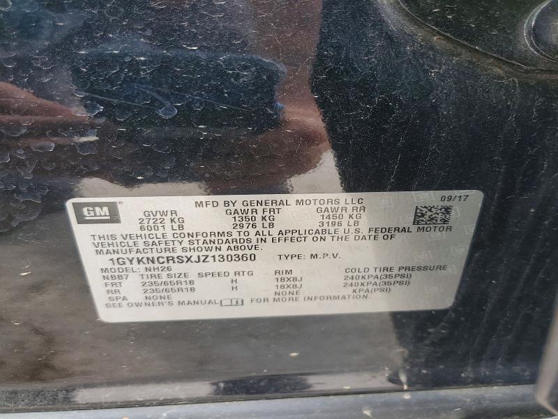 Aukcja sprzedaży 2018 Cadillac Xt5, vin: 1GYKNCRSXJZ130360, numer aukcji: 51433336