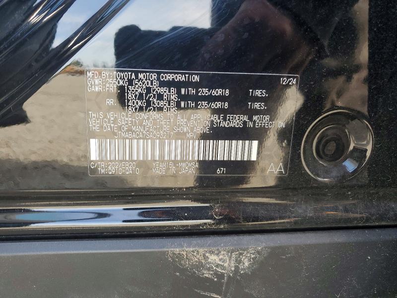 Aukcja sprzedaży 2025 Toyota Bz4x, vin: JTMABACA7SA093217, numer aukcji: 48643796