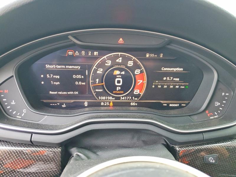 Aukcja sprzedaży 2018 Audi S4, vin: WAUC4AF40JA233905, numer aukcji: 47256476