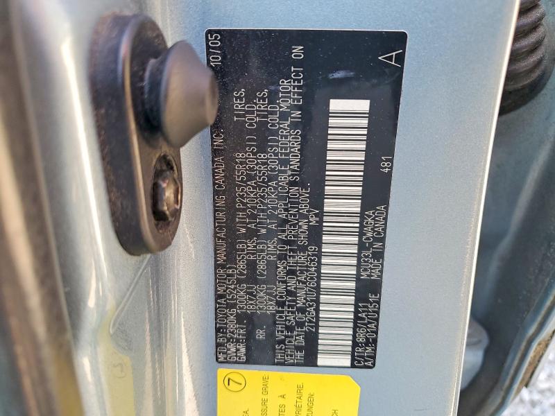 Aukcja sprzedaży 2006 Lexus Rx, vin: 2T2GA31U76C046319, numer aukcji: 50335756