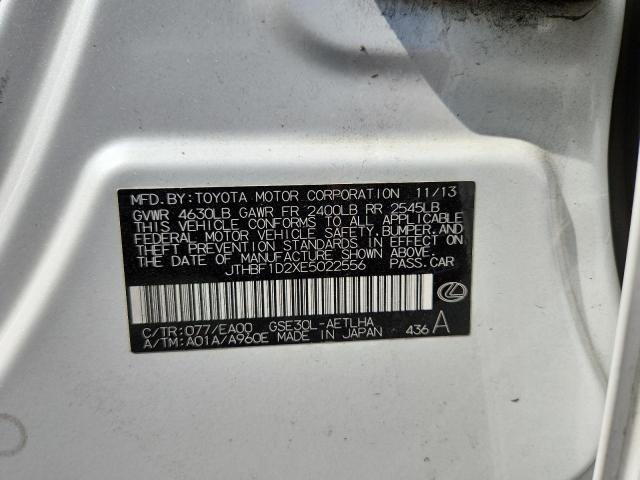 Продаж на аукціоні авто 2014 Lexus Is, vin: JTHBF1D2XE5022556, номер лоту: 49720886