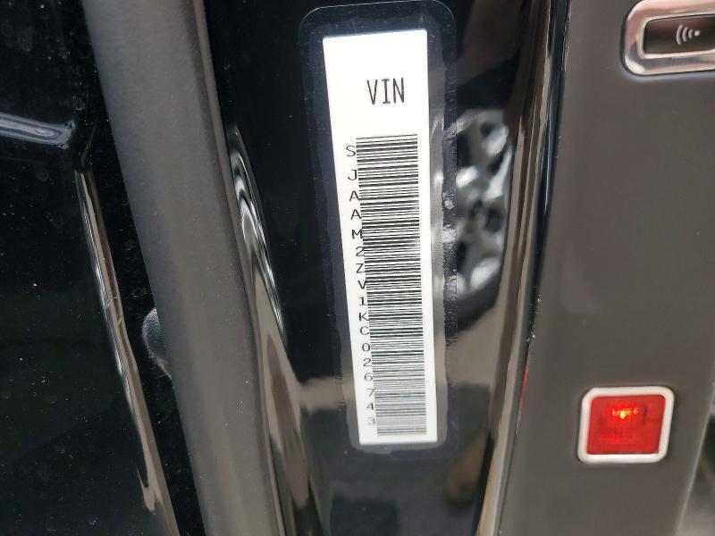 2019 Bentley Bentayga მანქანა იყიდება აუქციონზე, vin: SJAAM2ZV1KC026743, აუქციონის ნომერი: 52123166