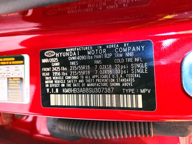 Aukcja sprzedaży 2025 Hyundai Kona, vin: KM8HB3AB8SU307387, numer aukcji: 49467656