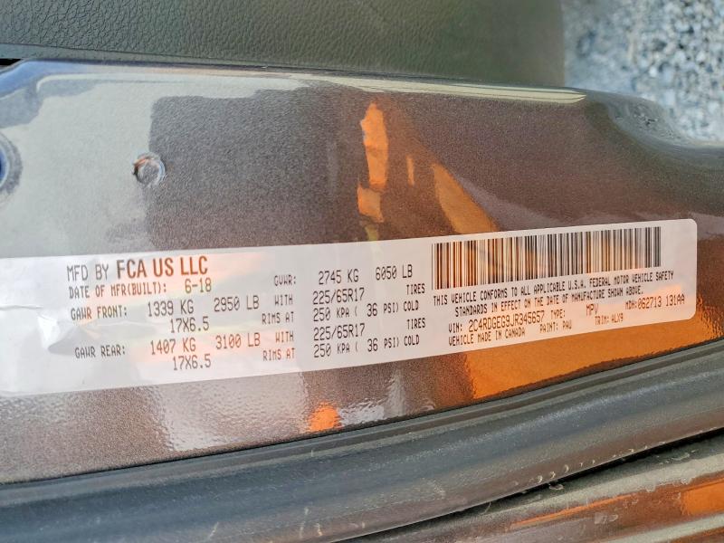 Продажа на аукционе авто 2018 Dodge Grand Caravan, vin: 2C4RDGEG9JR345657, номер лота: 49126996