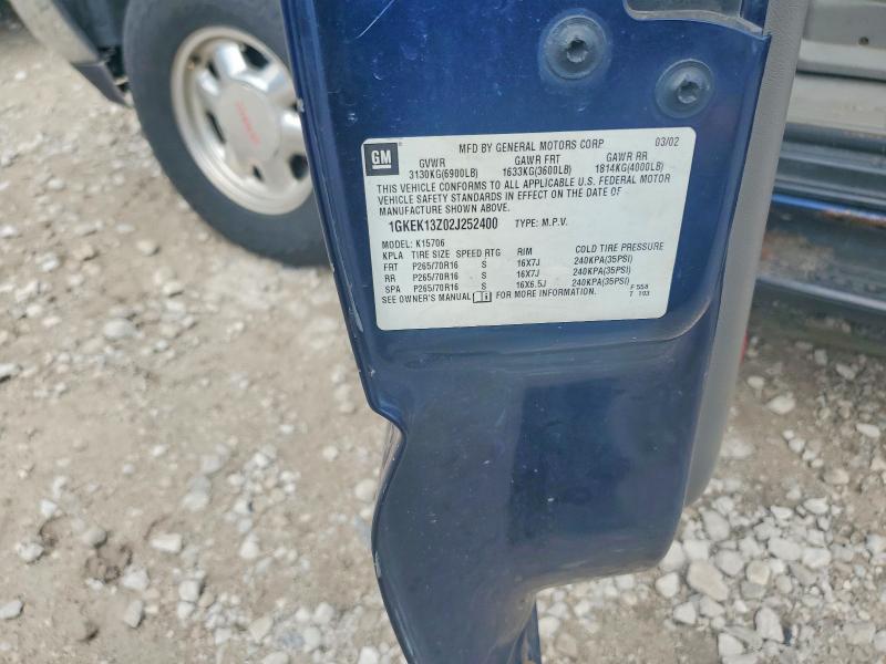 2002 Gmc Yukon მანქანა იყიდება აუქციონზე, vin: 1GKEK13Z02J252400, აუქციონის ნომერი: 48579026