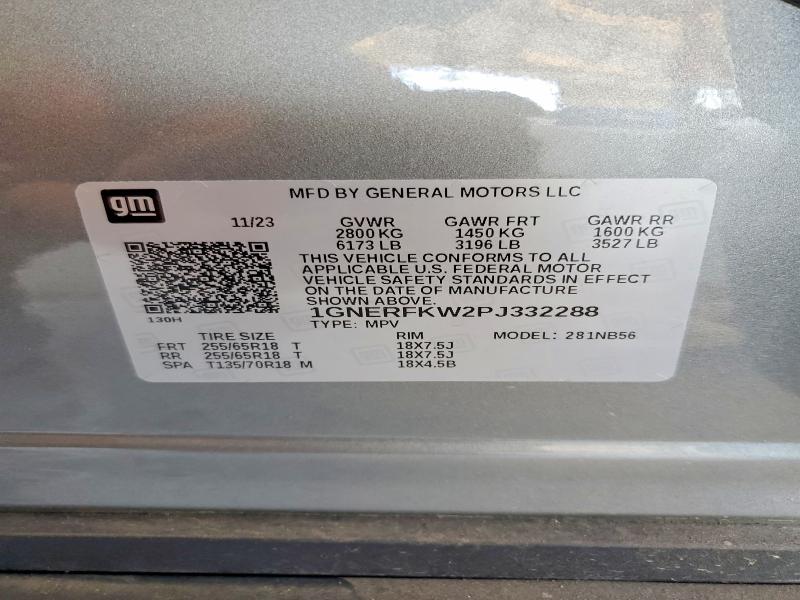 Продажа на аукционе авто 2023 Chevrolet Traverse, vin: 1GNERFKW2PJ332288, номер лота: 51561446