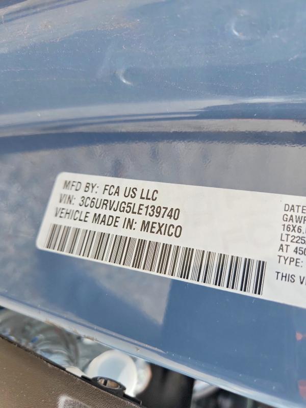 Продаж на аукціоні авто 2020 Ram Promaster 3500, vin: 3C6URVJG5LE139740, номер лоту: 48238086