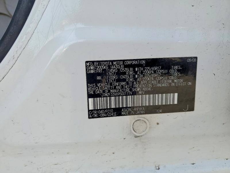 Продажа на аукционе авто 2009 Toyota Rav4, vin: JTMZF33V695001779, номер лота: 49260396