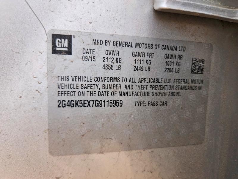 Продаж на аукціоні авто 2016 Buick Regal, vin: 2G4GK5EX7G9115959, номер лоту: 50317696