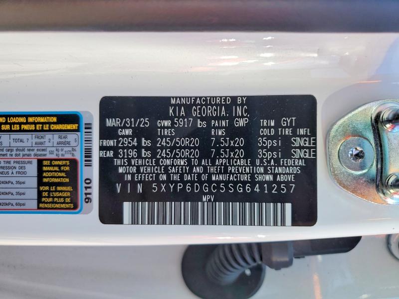 Aukcja sprzedaży 2025 Kia Telluride, vin: 5XYP6DGC5SG641257, numer aukcji: 49168986