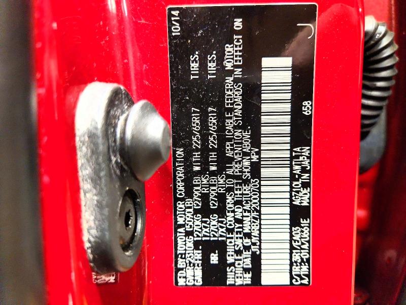 Aukcja sprzedaży 2015 Lexus Nx, vin: JTJYARBZ7F2000703, numer aukcji: 50919346