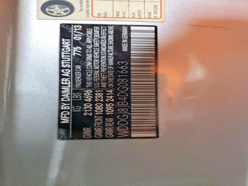 51160076 :رقم المزاد ، WDDGJ8JB4DG081663 vin ، 2013 Mercedes-benz C مزاد بيع