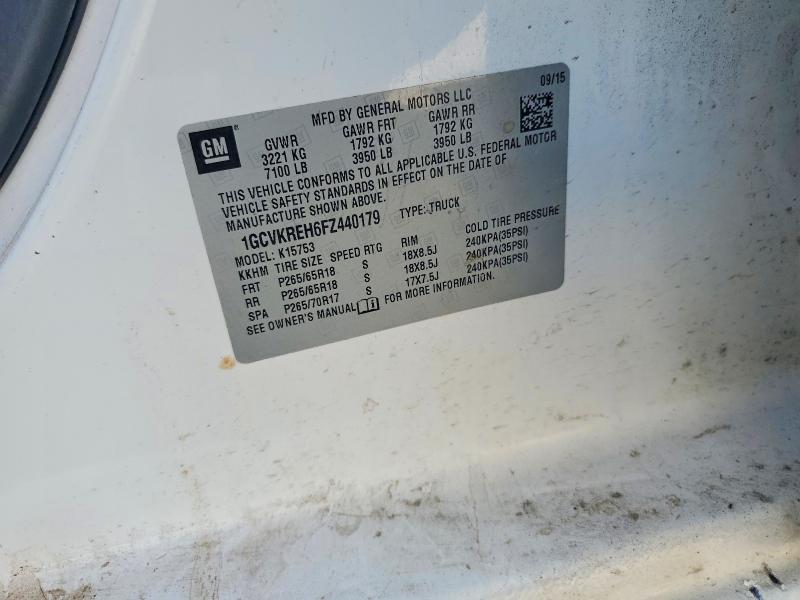 Продаж на аукціоні авто 2015 Chevrolet Silverado, vin: 1GCVKREH6FZ440179, номер лоту: 49515596