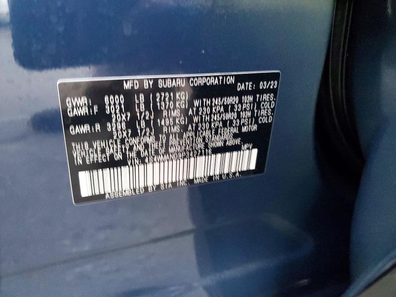 48449146 :رقم المزاد ، 4S4WMAND9P3427116 vin ، 2023 Subaru Ascent مزاد بيع