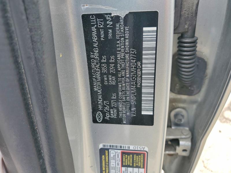 Продажа на аукционе авто 2021 Hyundai Elantra, vin: 5NPLM4AG2MH047737, номер лота: 50416916