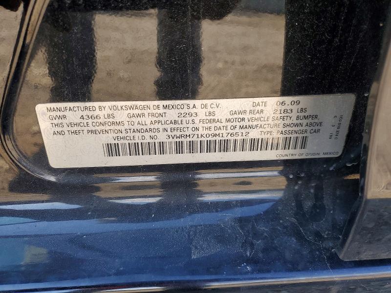 Продаж на аукціоні авто 2009 Volkswagen Jetta, vin: 3VWRM71K09M176512, номер лоту: 52068716