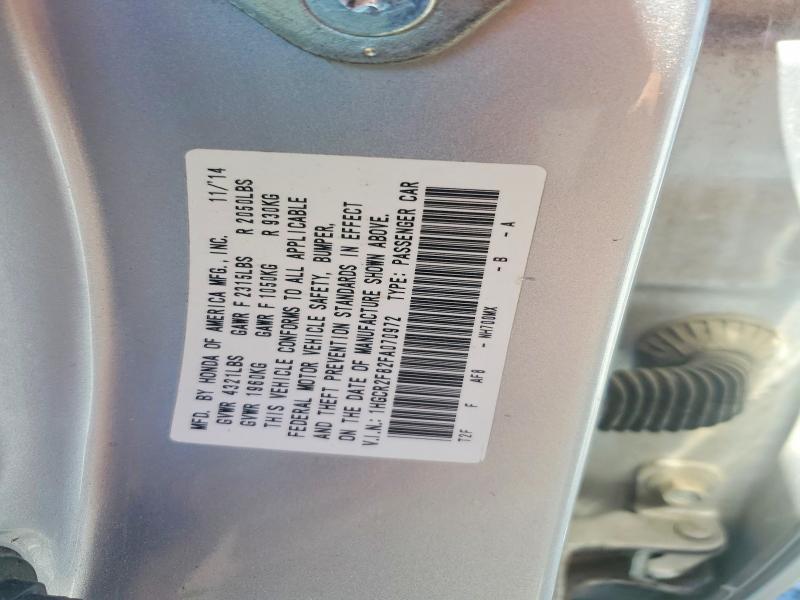 2015 Honda Accord მანქანა იყიდება აუქციონზე, vin: 1HGCR2F82FA070972, აუქციონის ნომერი: 49028156