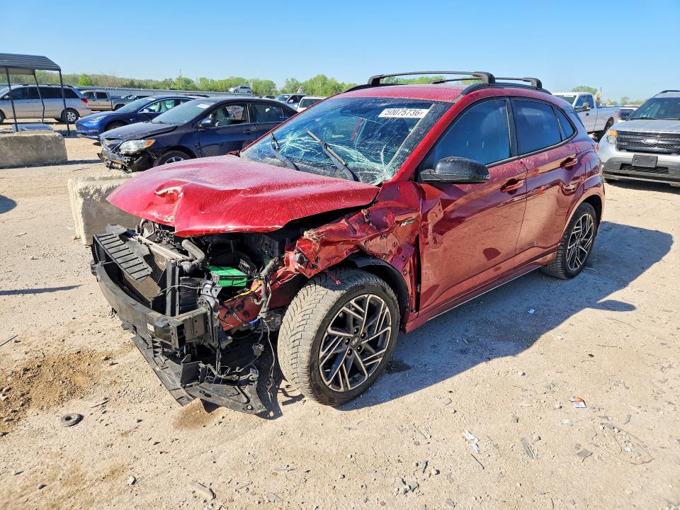 50075736 :رقم المزاد ، KM8K3CA34NU830972 vin ، 2022 Hyundai Kona مزاد بيع