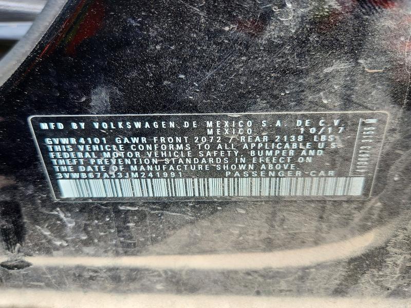 49279016 :رقم المزاد ، 3VWB67AJ3JM241991 vin ، 2018 Volkswagen Jetta مزاد بيع