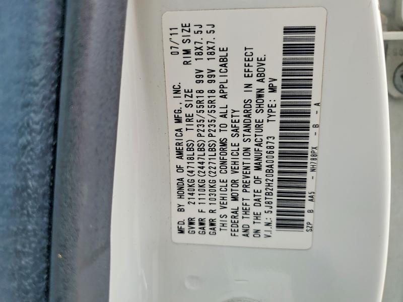 Продажа на аукционе авто 2011 Acura Rdx, vin: 5J8TB2H20BA006873, номер лота: 49109836