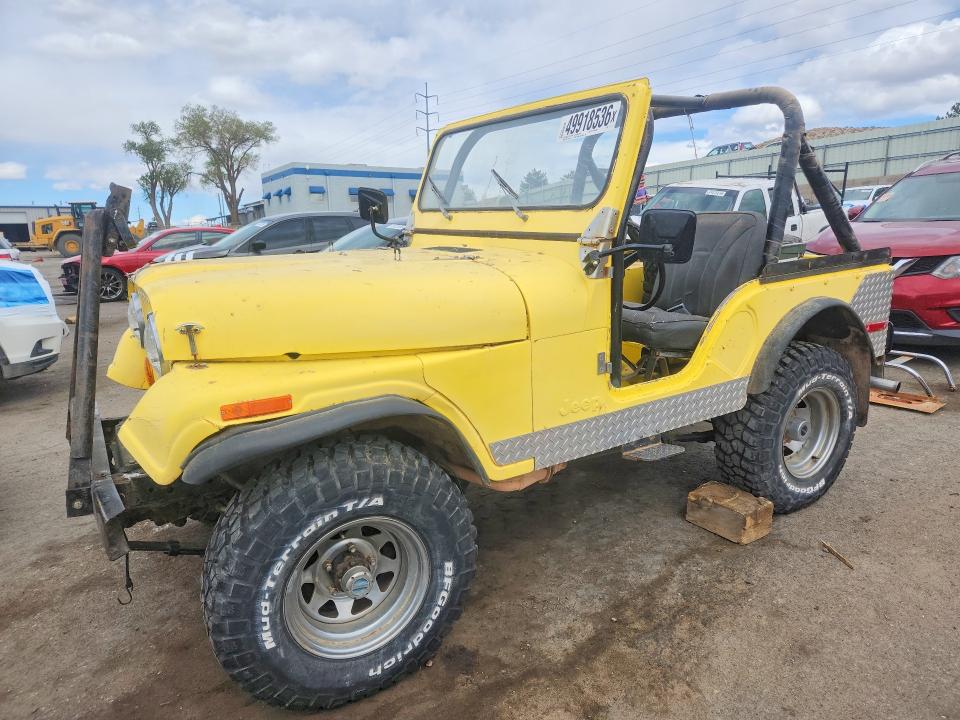 49918536 :رقم المزاد ، J7M83EA093794 vin ، 1974 Jeep Cj-5 مزاد بيع