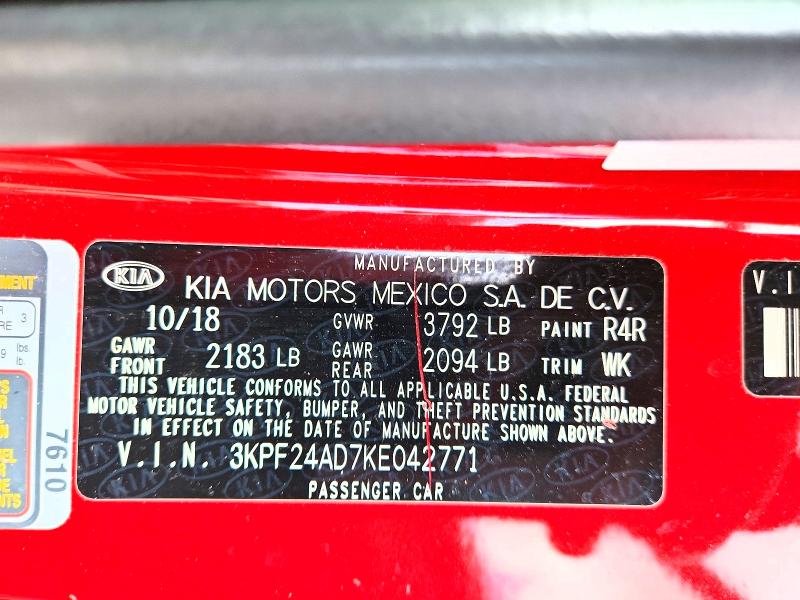 Aukcja sprzedaży 2019 Kia Forte, vin: 3KPF24AD7KE042771, numer aukcji: 50117696