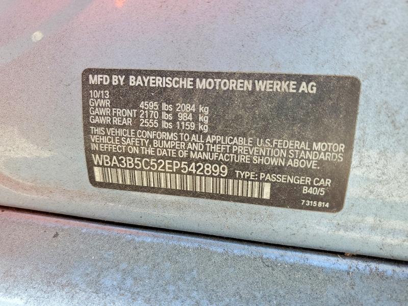50319246 :رقم المزاد ، WBA3B5C52EP542899 vin ، 2014 Bmw 328 مزاد بيع