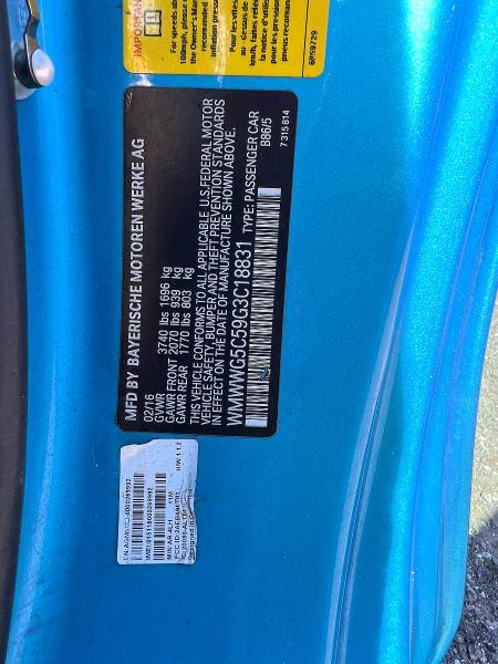 Aukcja sprzedaży 2016 Mini Cooper, vin: WMWWG5C59G3C18831, numer aukcji: 51721576