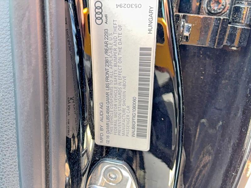 Aukcja sprzedaży 2016 Audi A3, vin: WAUB8GFFXG1080060, numer aukcji: 51319656